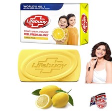 Lifebuoy Lemon Fresh Soap Feel Fresh All Day Skin Cleansing 130g Bar