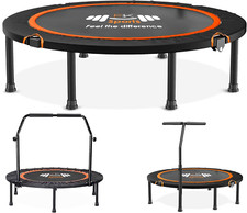 Mini Trampoline Foldable Fitness Jumper Rebounder Bouncer Excercise Gym 40/48"