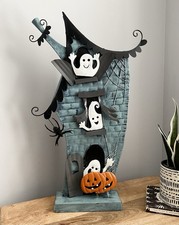 Tkmaxx Halloween Large Metal Haunted House Spooky Ghost Pumpkin Large Decoration