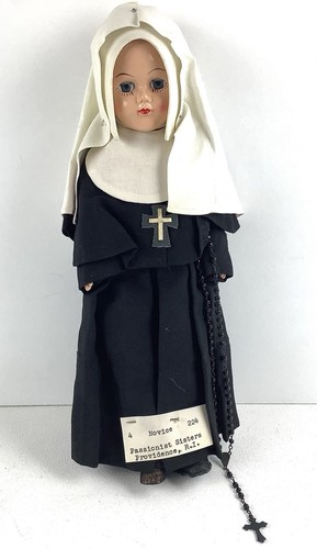 Vintage 1950 nun doll novice - vintage,