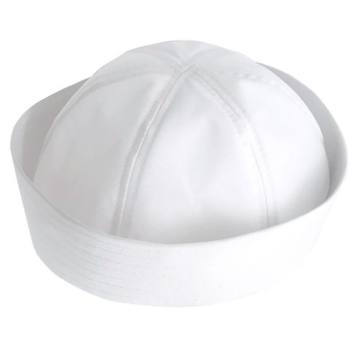 White navy sailor hat - white, popeye