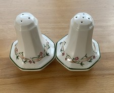 Vintage Johnson Eternal Beau Salt & Pepper Pots 1990’s Dinner / Table Condiments