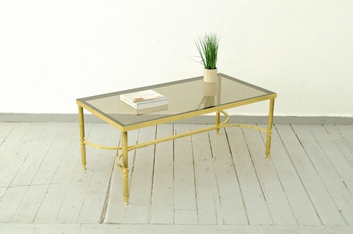 French mcm brass glass - mcm,
