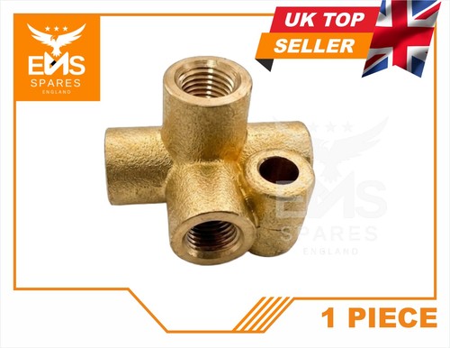 Brass way brake pipe - brass, union