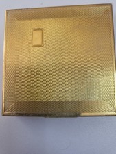 Vintage Zenette England Gold-Tone Compact Powder Case with Mirror(26)