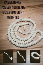 100% Genuine Camel Bone Tasbih 100 beads Islamic Muslim Rosary Misbaha Tasbeeh