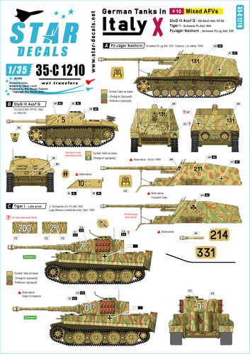 Star decals c1210 german - star, decals,