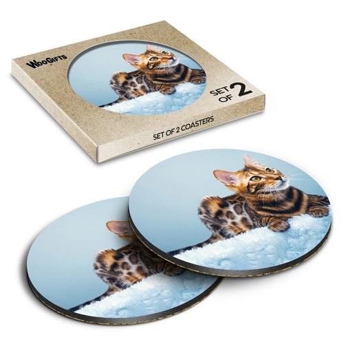 Round mdf coaster cute - round,