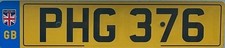 PHG 376 cherished number
