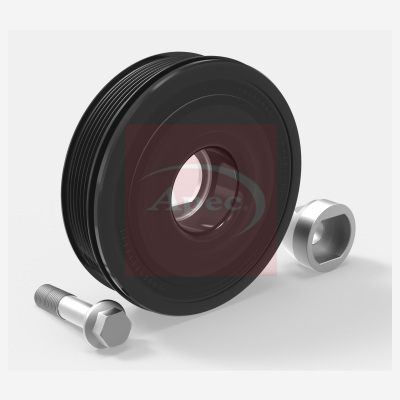 Crankshaft belt pulley - belt, fits