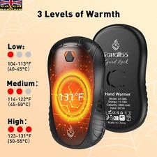 FANDLISS Hand Warmers Rechargeable 2 Pack 5000mAh Portable Reusable (E634)