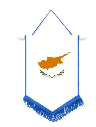 Cyprus car wall pennant - cyprus, /