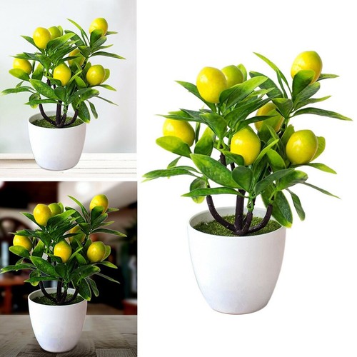 18cm artificial lemon bonsai - artificial,