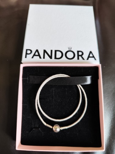 Pandora double grey cord - double,