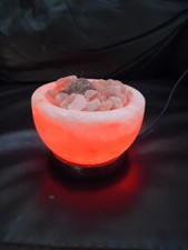 Himalayan Salt Lamp. Meditation. Wellbeing. Relaxing. 