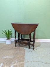 Antique Dark Oak  Drop Leaf Dining Table Victorian. Waring & Gillow