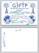 Ham Radio QSL QSO Postcard