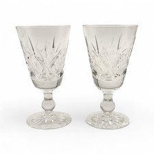 Stuart Crystal Sherry Glass Fan Cuts 2Pc Set