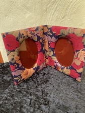 Padded Photo Frame Unused Cotton Floral Fabric Chintz Cottagecore Romantic Decor