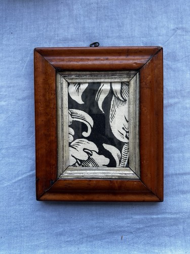 Antique small wooden picture - wooden,