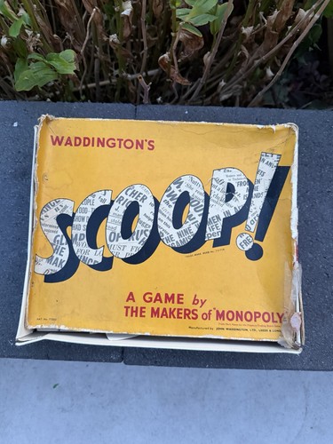 Vintage scoop board game 1955 - vintage, scoop!
