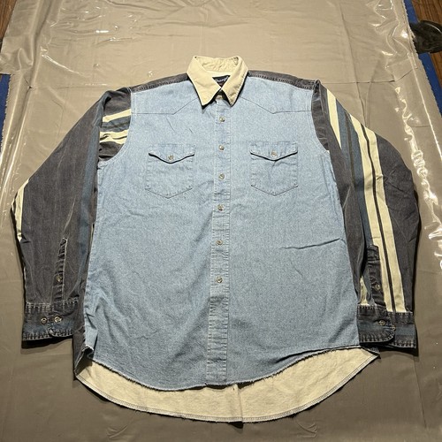 Vtg wrangler brushpopper shirt - wrangler,