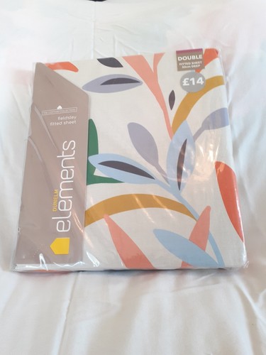 Dunelm double fitted patterned - dunelm,