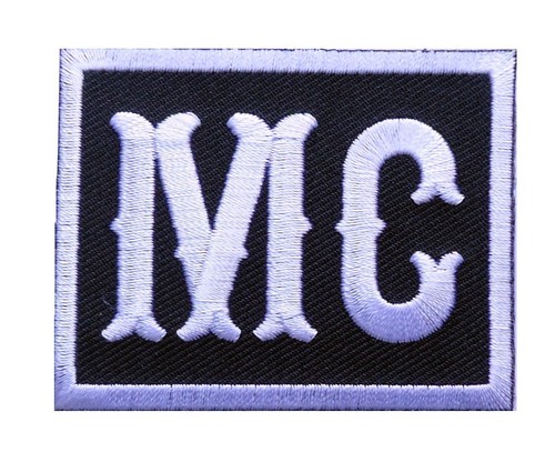 Embroidered biker outlaw - mc,