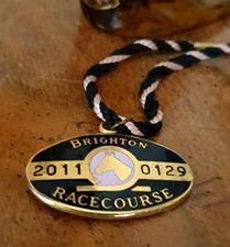 Brighton Racecourse 2011 #0129 track medallion W O Lewis badge Co Birmingham