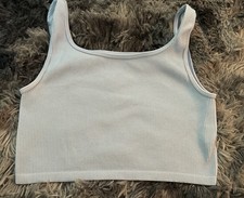 Kids Size XL Light Blue Crop