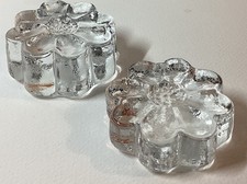 Dartington Glass Daisy Paperweights. Vintage Glass