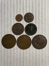 Italy 7 Coins 1862–1915 | 1–10 Centesimi | Vittorio Emanuele II & III, Umberto I