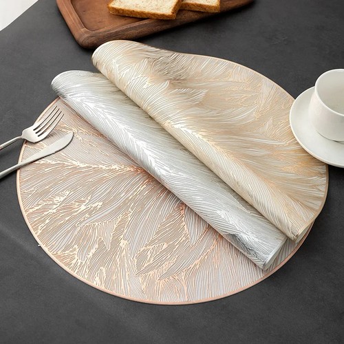 4pcs round placemats - 4pcs,