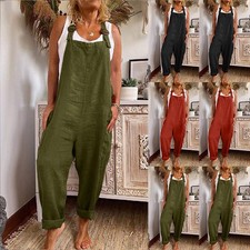 Womens Cotton Linen Strappy