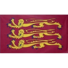 Three Gold Lions - Royal Banner of England  Richard The Lionheart 5' x 3' Flag