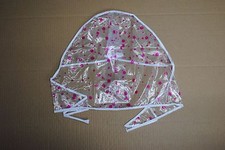 RAIN HOODS X 2 SPOTTED WHITE