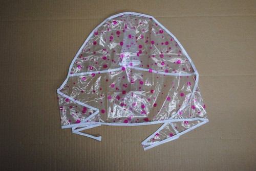 Rain hoods spotted white - hoods,