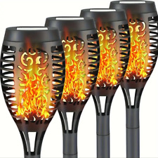 4Pcs Solar Flickering Flame