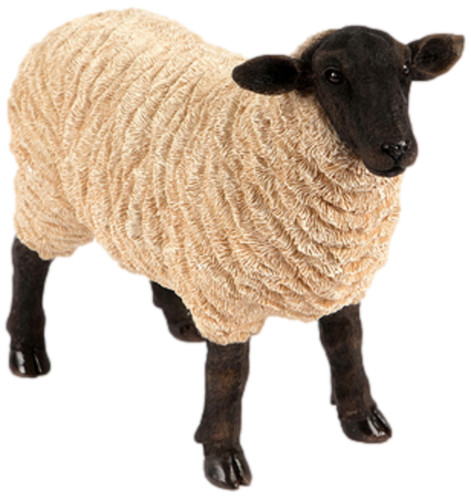 Standing sheep garden ornament - standing,