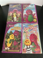 X 4 Barney The Dinosaur VHS Video Tapes 1997, 1998, 2002 Good Condition Kids