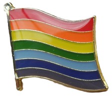 Rainbow Flag LGBT Pin Badge Pride Lesbian Gay Diversity Symbol Sign Brooch