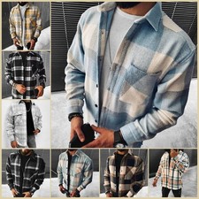 Men's Checkered Shirt Jacket