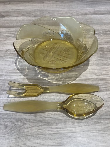 Vintage mid century amber - mid,