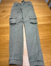 TU Boys Cargo Trousers Age 12 Khaki Green