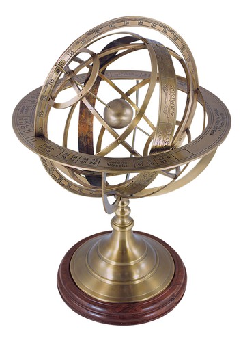 Armillary sphere made - , of