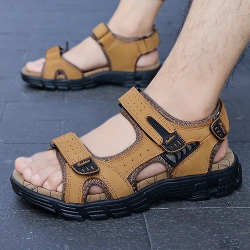 Men genuine leather casual - men's,