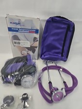 Purple Aneroid Blood Pressure Monitor - Sphygmomanometer & Purple Stethoscope