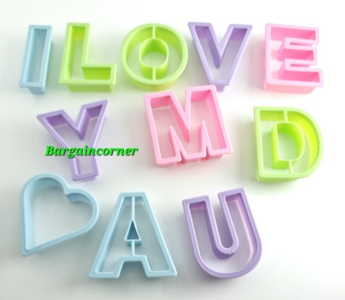 Cookie cutter letters - cookie,