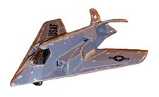 1990 Matchbox Diecast USAF STEALTH FIGHTER JET F-117A playworn condition