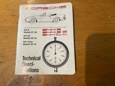 Porsche 944 Technical specifications Book 85-91